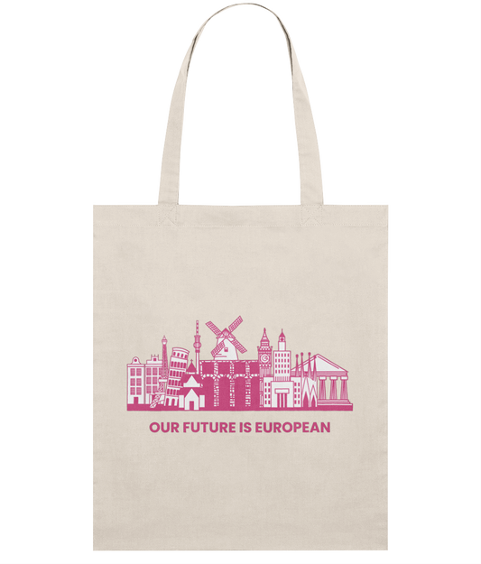 Tote Bag - European Landmarks - Pink