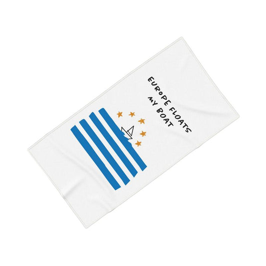 Towel - Europe Floats My Boat (Black Font)