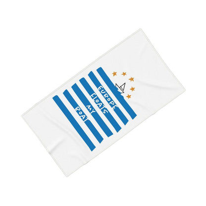 Towel - Europe Floats My Boat (White Font)