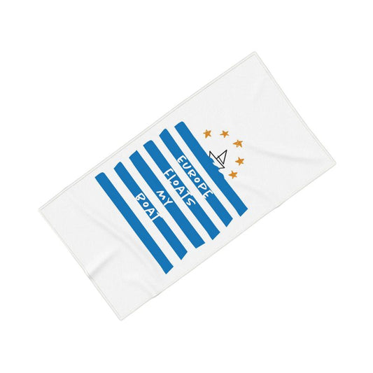 Towel - Europe Floats My Boat (White Font)
