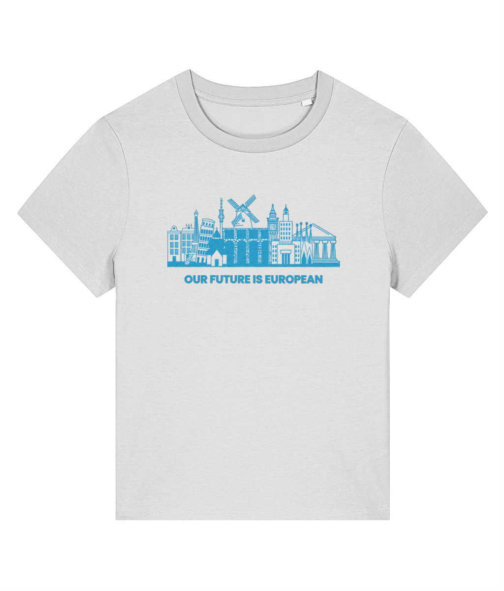 T-Shirt (Women) - European Landmarks - Light Blue