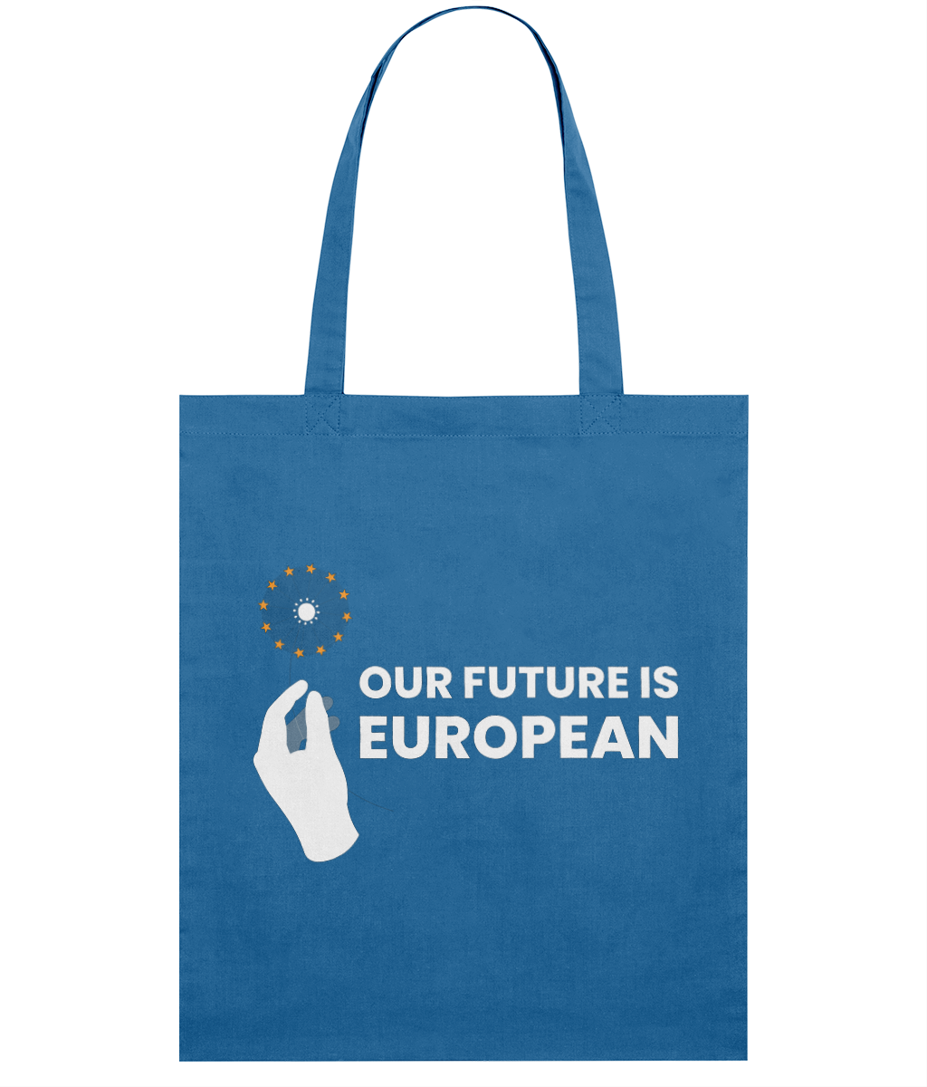 Tote Bag - Our Future is European (Flower) - Blue