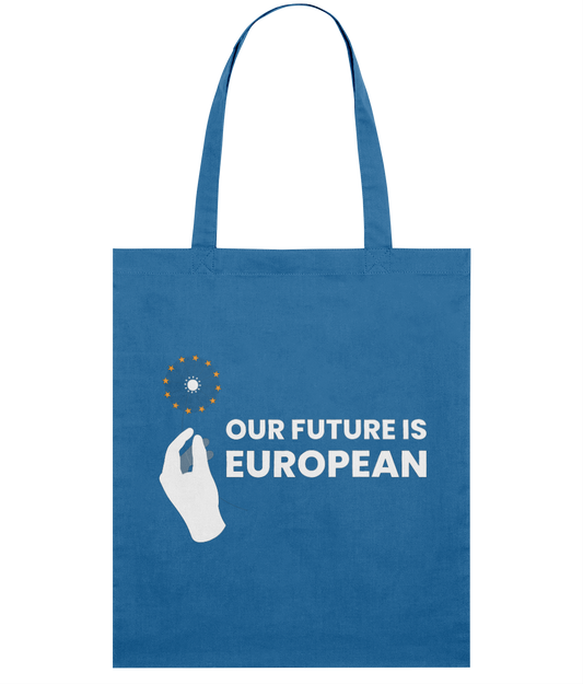 Tote Bag - Our Future is European (Flower) - Blue