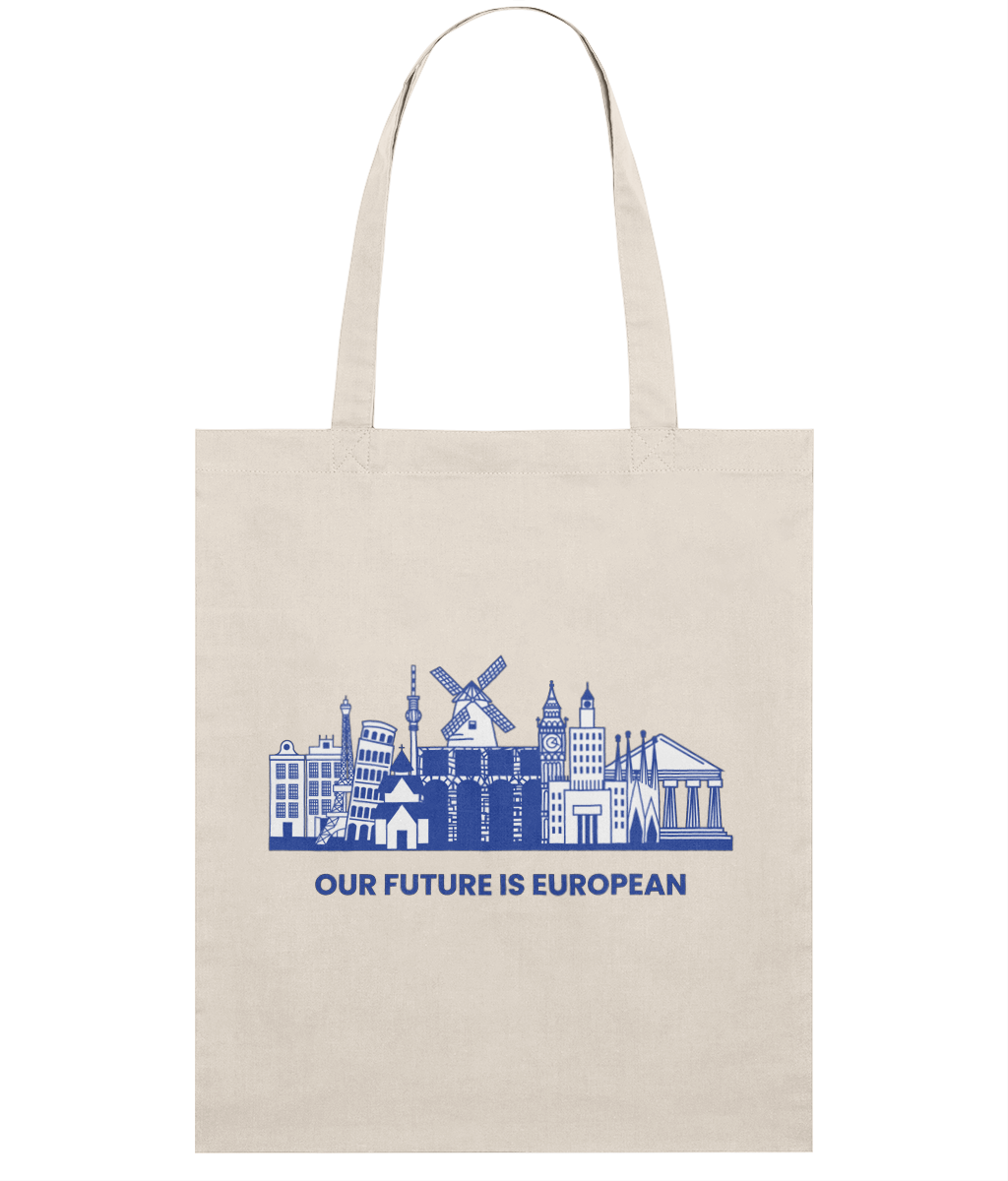 Tote Bag - European Landmarks - Dark Blue