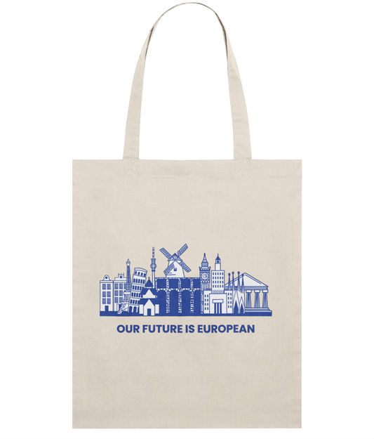 Tote Bag - European Landmarks - Dark Blue