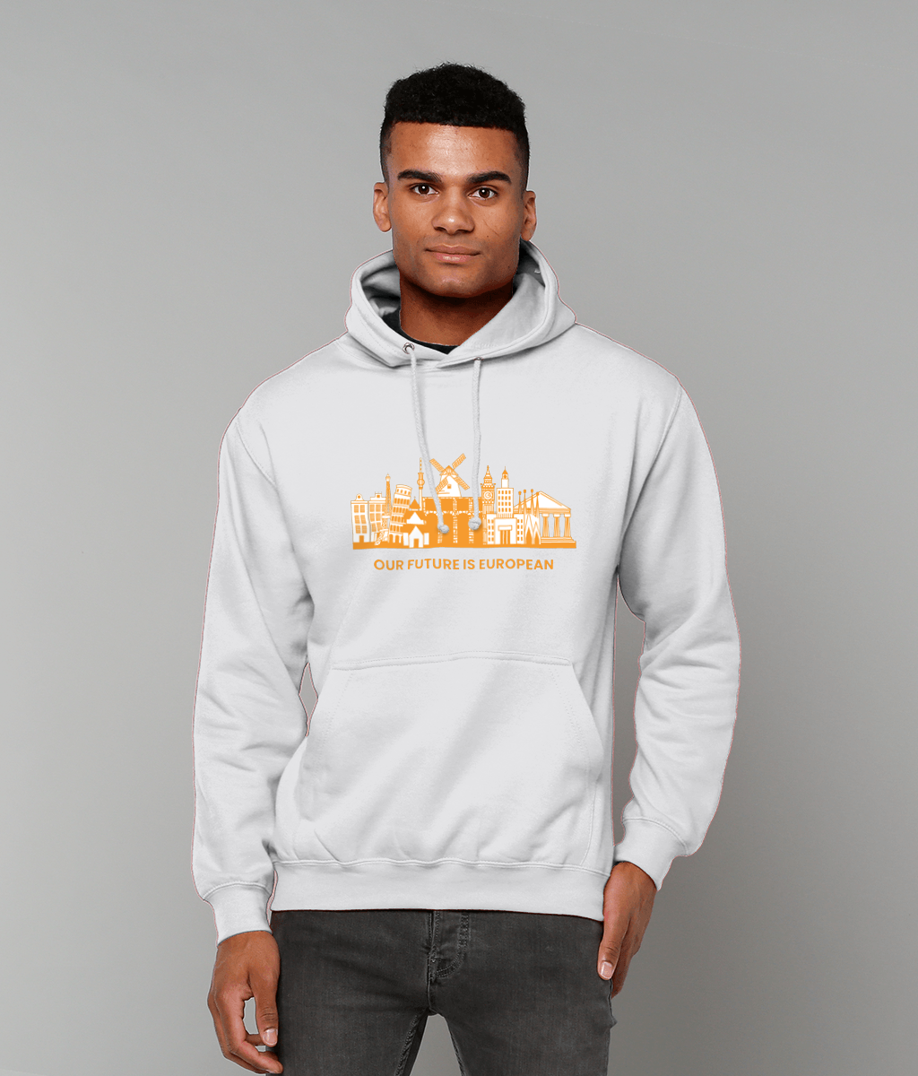 Hoodie (Unisex) - European Landmarks - Orange