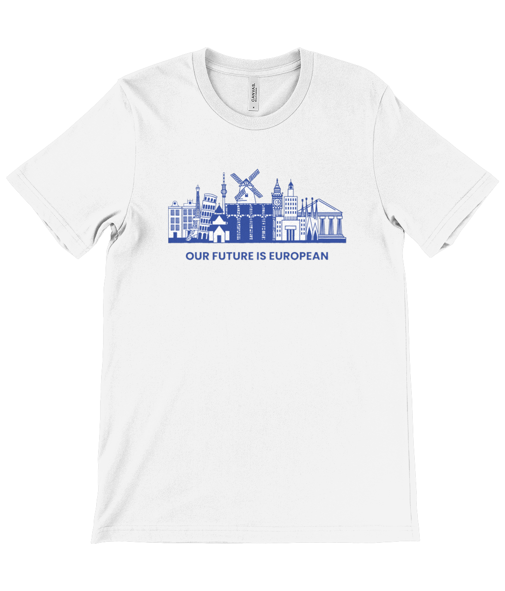 T-Shirt (Unisex) - European Landmarks - Dark Blue