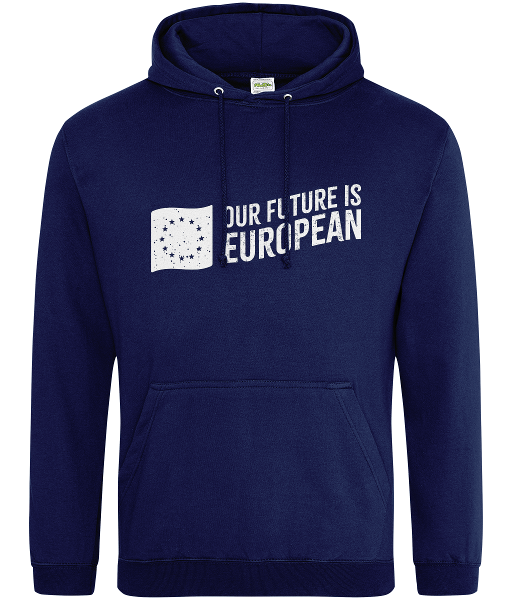 Hoodie (Unisex) - Our Future is European - Navy Blue