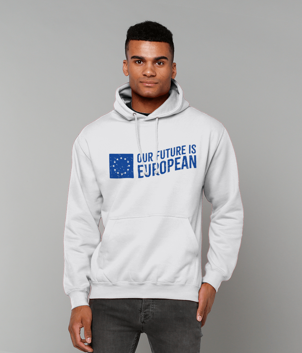 Hoodie (Unisex) - Our Future is European - Grey