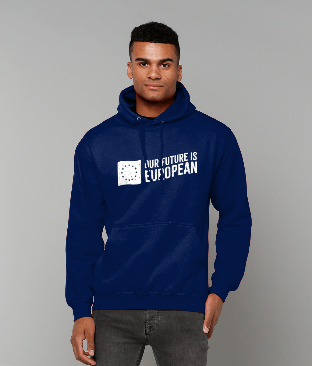 Hoodie (Unisex) - Our Future is European - Navy Blue