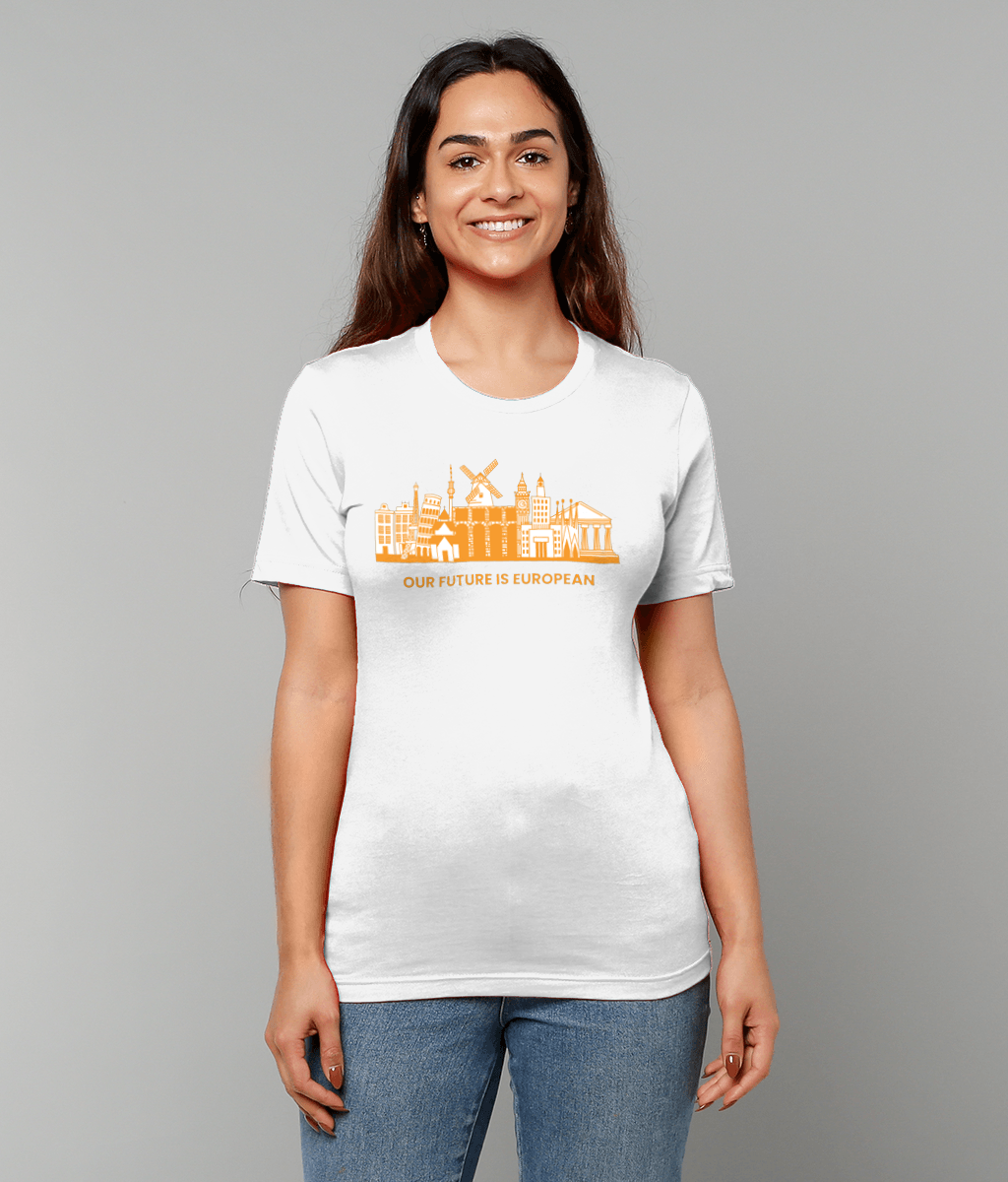 T-Shirt (Unisex) - European Landmarks - Orange